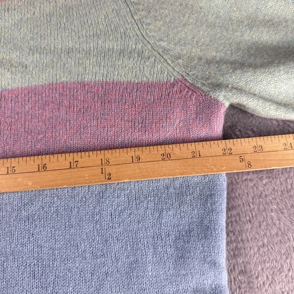 Crazy Horse By Liz Claiborne Women’s Sweater L Y2K Lambs Wool Color Block - Picture 4 of 5